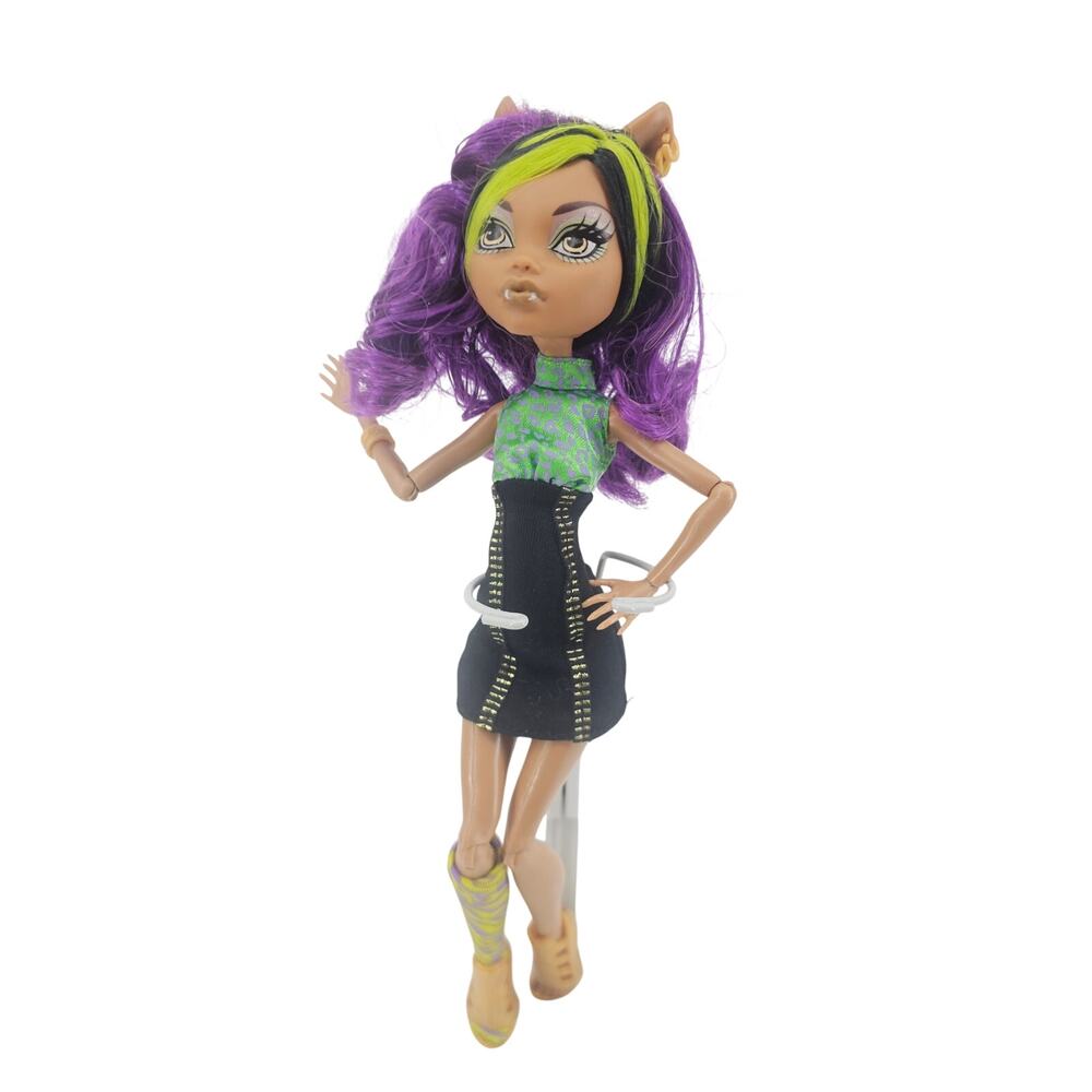 Monster High Wolf Sisters Campus Stroll Clawdeen Wolf Doll Only 2011 Wave 3